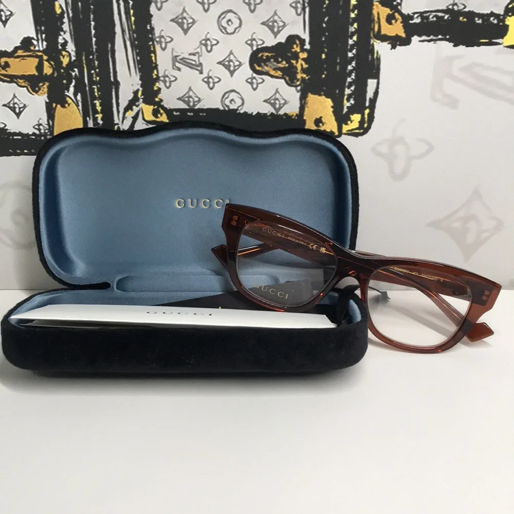 New Authentic Gucci Tortoise Shell Women's Glasses GG0992o 003